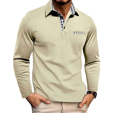 Gerald - Polo à manches longues élégant pour hommes