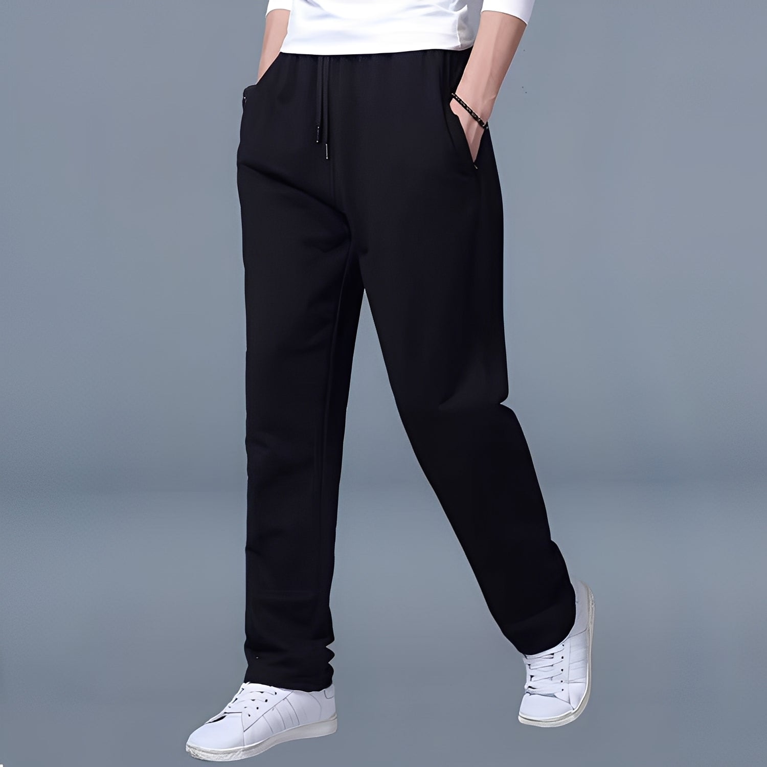 Landen - Pantalon de jogging décontracté et large pour hommes
