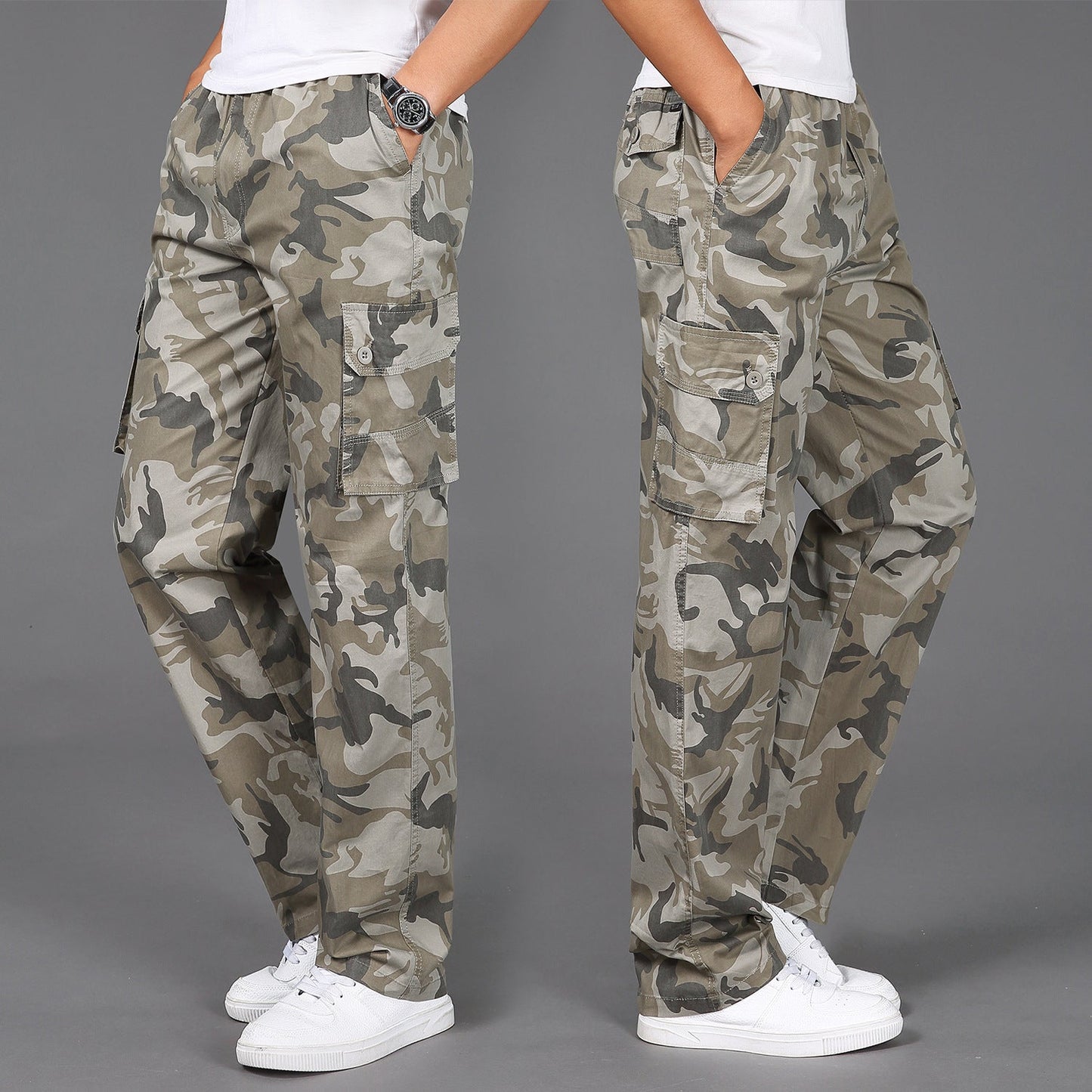 Bobby - Elegant Camouflage Work Pants for Men
