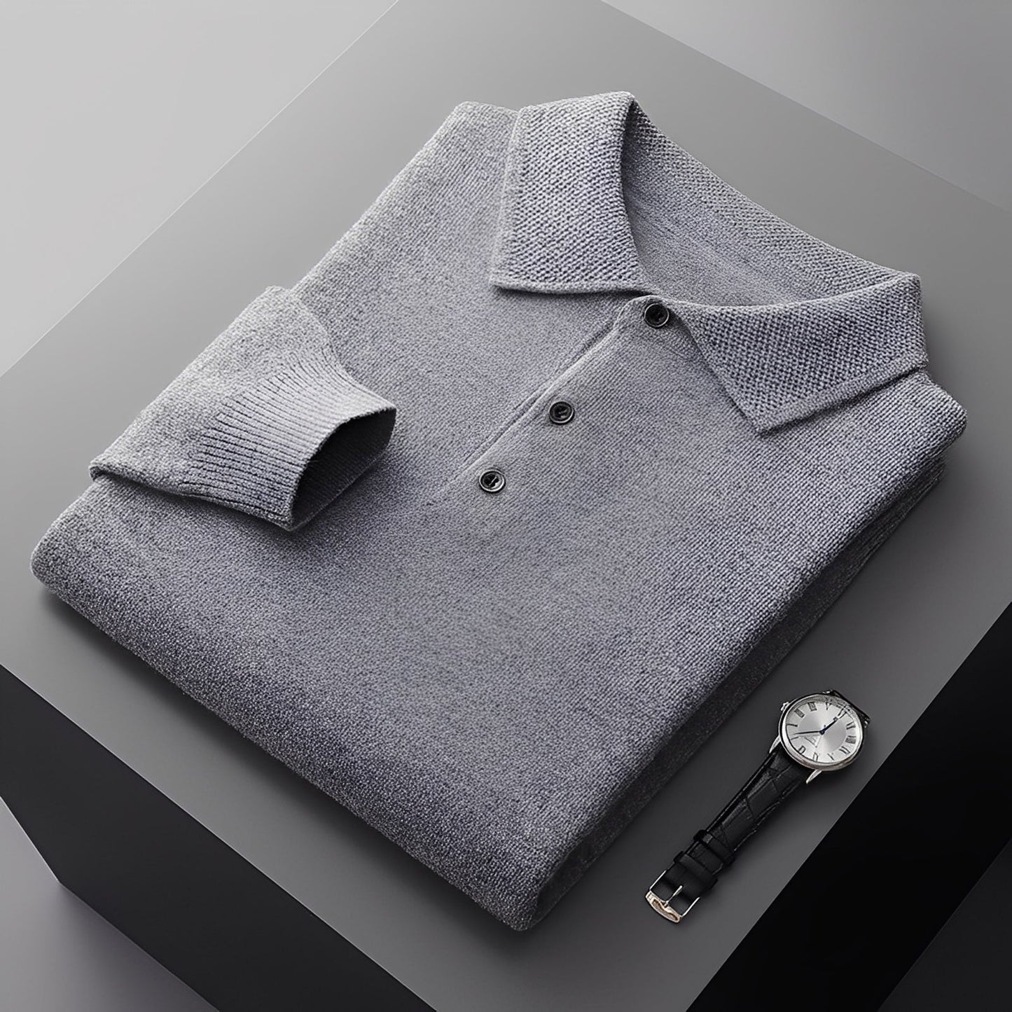 Romilly - Pull Polo en Cachemire Chic pour Hommes