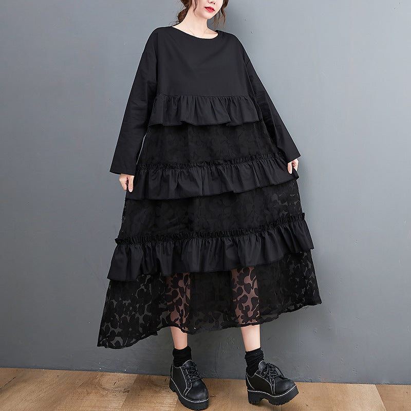 Lauryn - Robe bohème décontractée à volants pour femme
