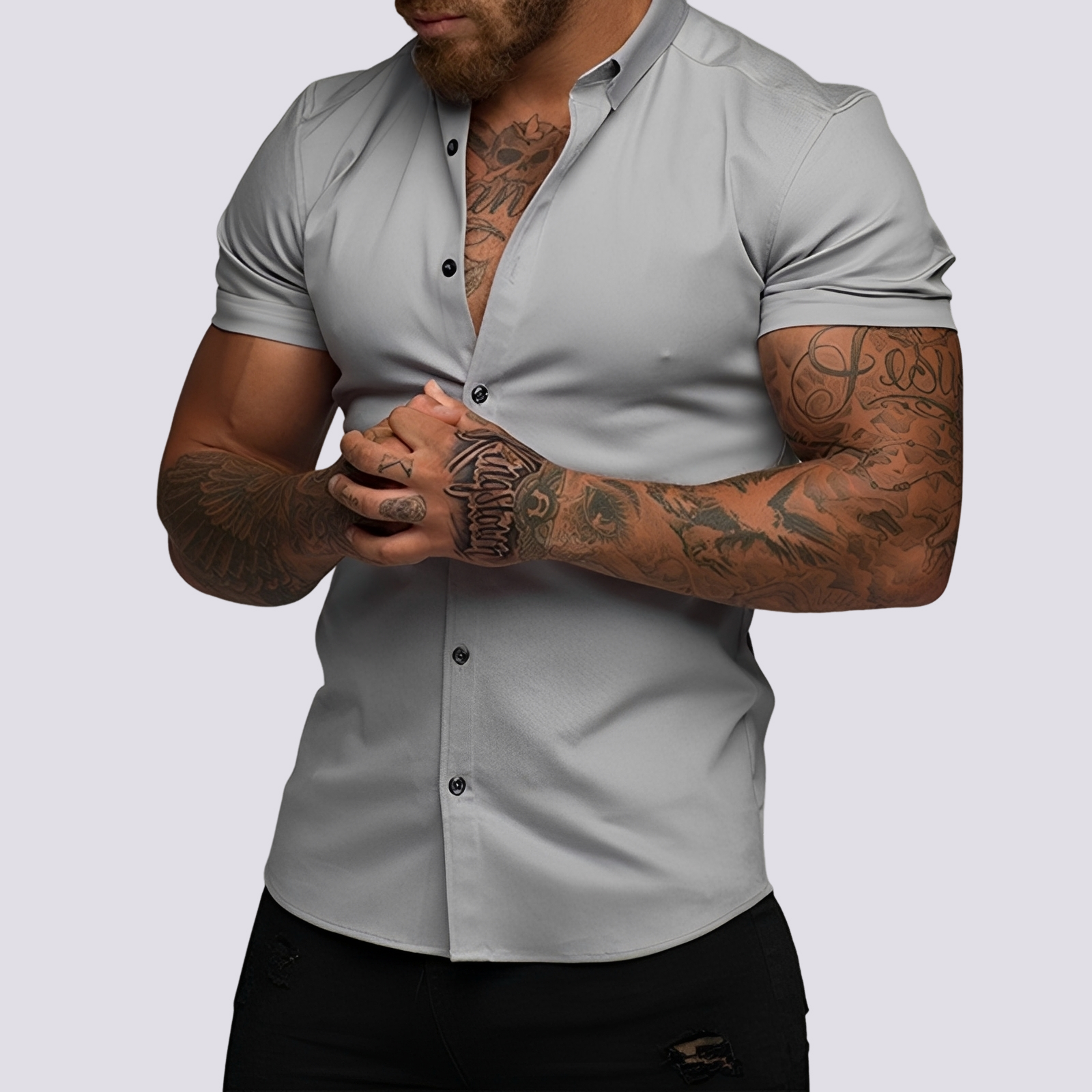 Lukas - Chemise à col extensible