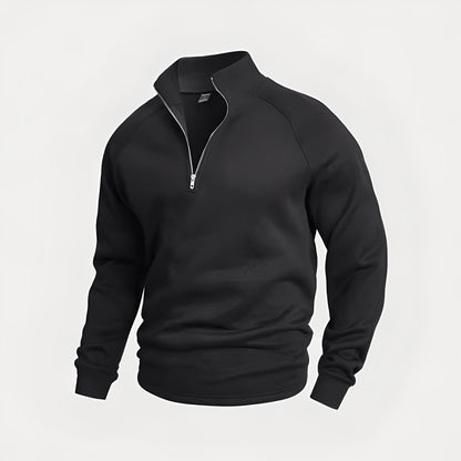 Wiley - Sweat polaire décontracté avec zip pour hommes