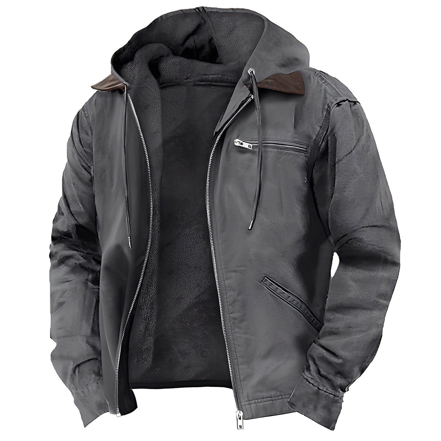 Adrian - Manteau chaud pour extérieur avec capuche pour hommes