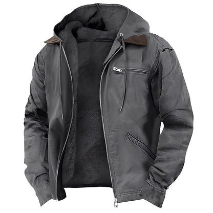 Adrian - Manteau chaud pour extérieur avec capuche pour hommes