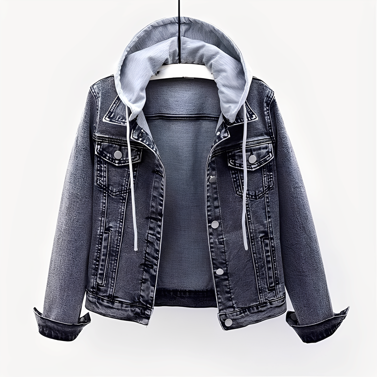 Karolyn - Veste élégante en jean avec capuche pour femmes