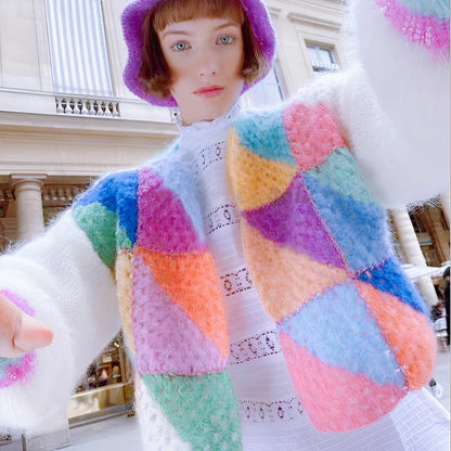 Luna - Pull chaud pour femmes avec couleurs contrastées