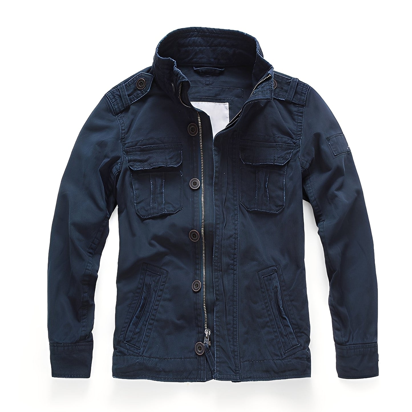 Trenton - Veste en jean basique avec poches pour hommes