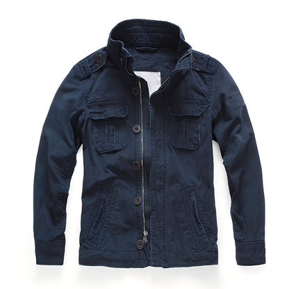 Trenton - Veste en jean basique avec poches pour hommes