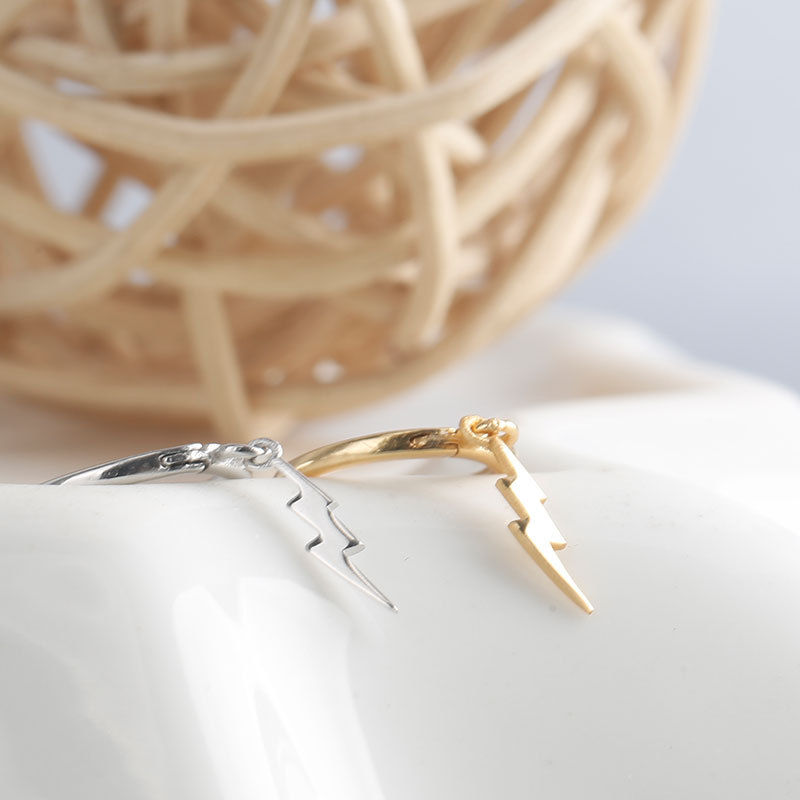 Boucles d'oreilles Lightning Hoop - Boucles d'oreilles Éclair