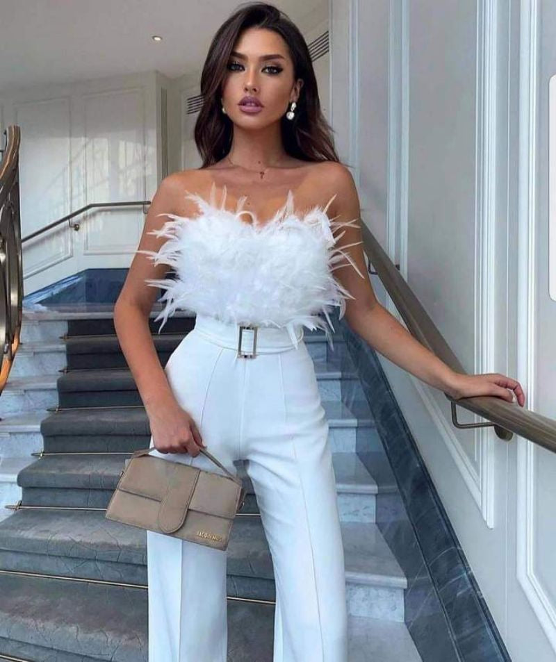 StyleLeap - Combinaison Élégante avec Haut Bustier