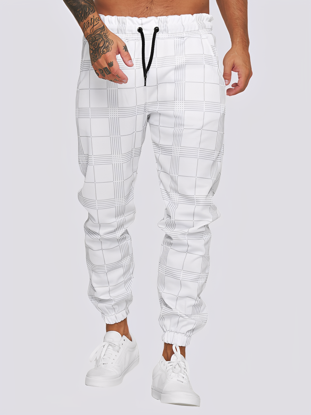 Jaeden - Pantalon élégant à carreaux pour hommes