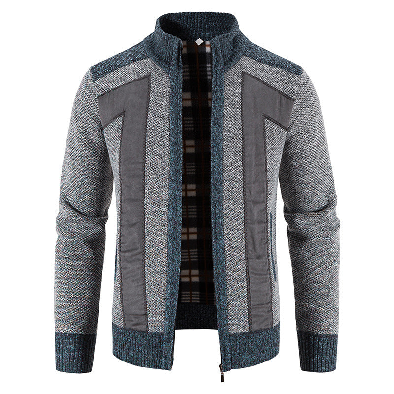 Domenic - Veste douce et lâche avec zip pour hommes