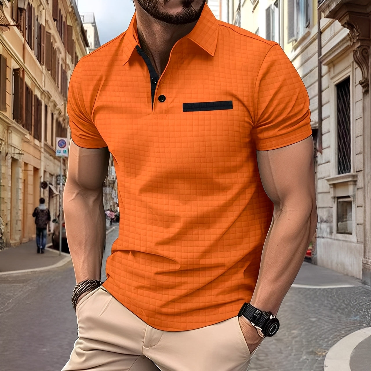 Benson - Polo chic ajusté pour hommes