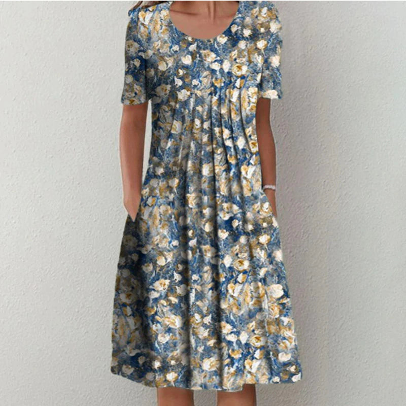 Erin - Robe élégante avec imprimé floral subtil
