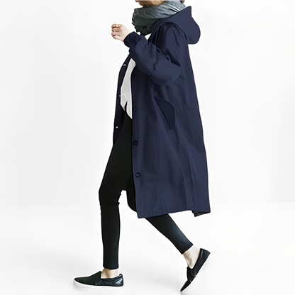 Giselle - Veste Imperméable avec Capuche pour Femmes