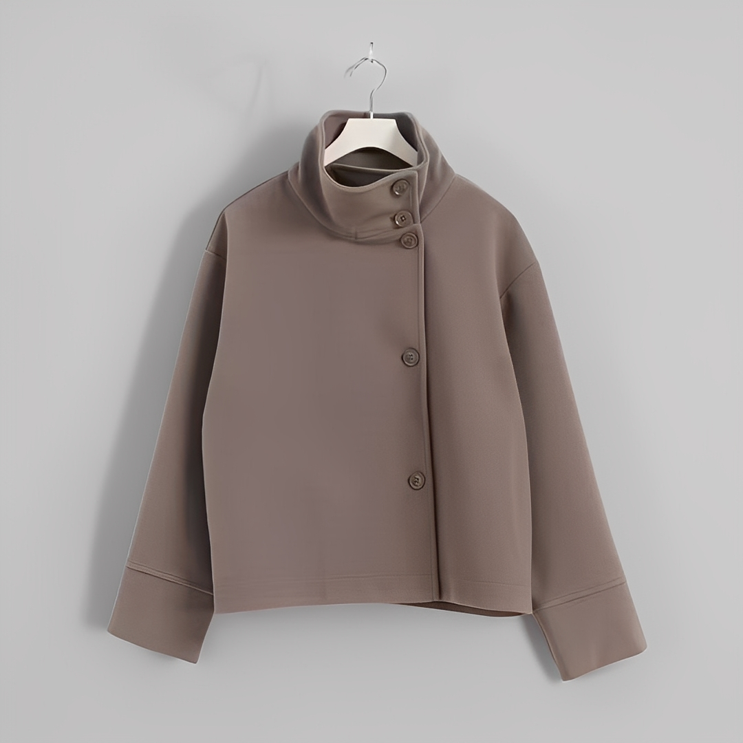 Barby - Eleganter Mantel mit Stehkragen für Damen