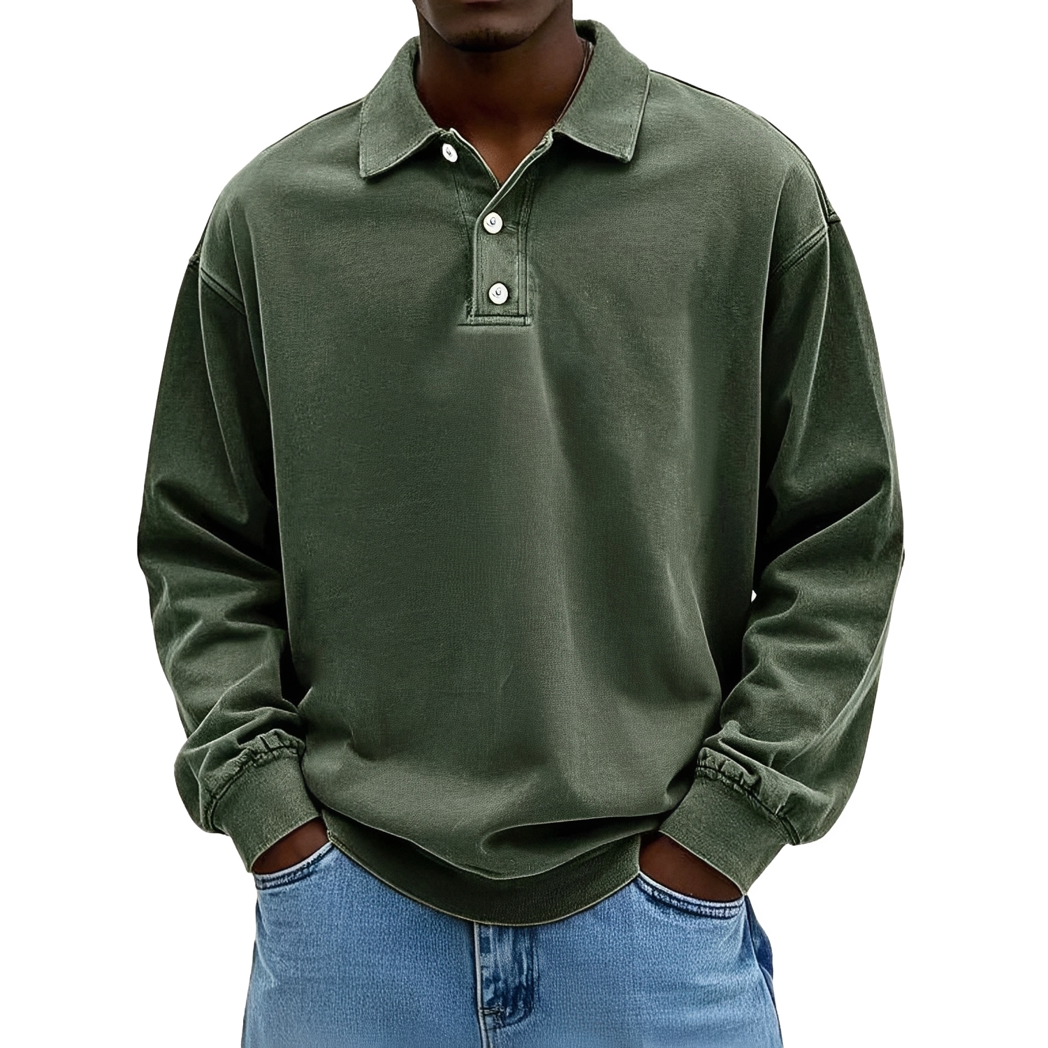 Caspian - Polo à manches longues pour hommes