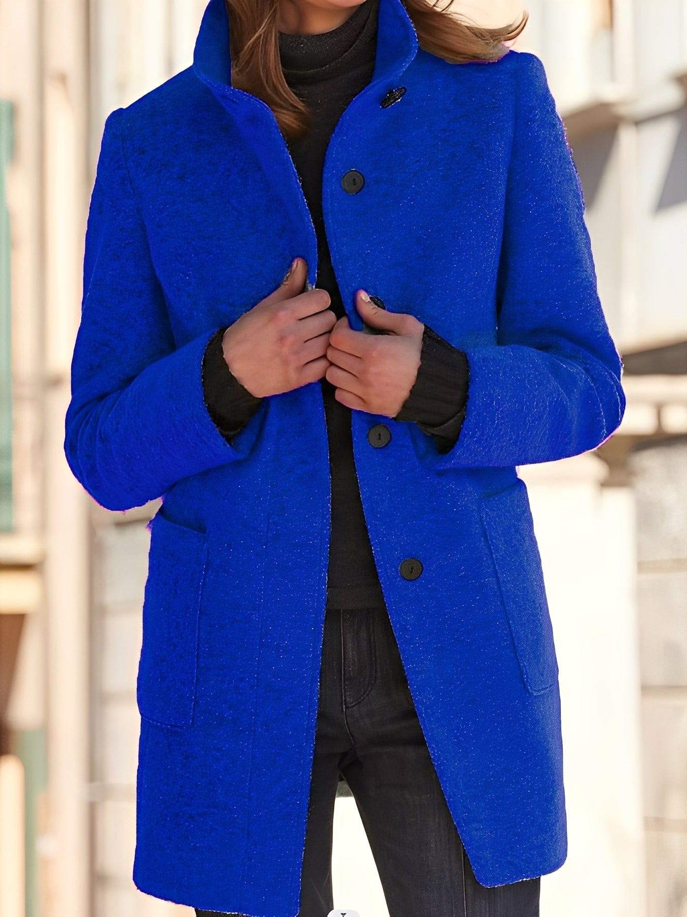 Julissa - Warm winter coat with pocket for women