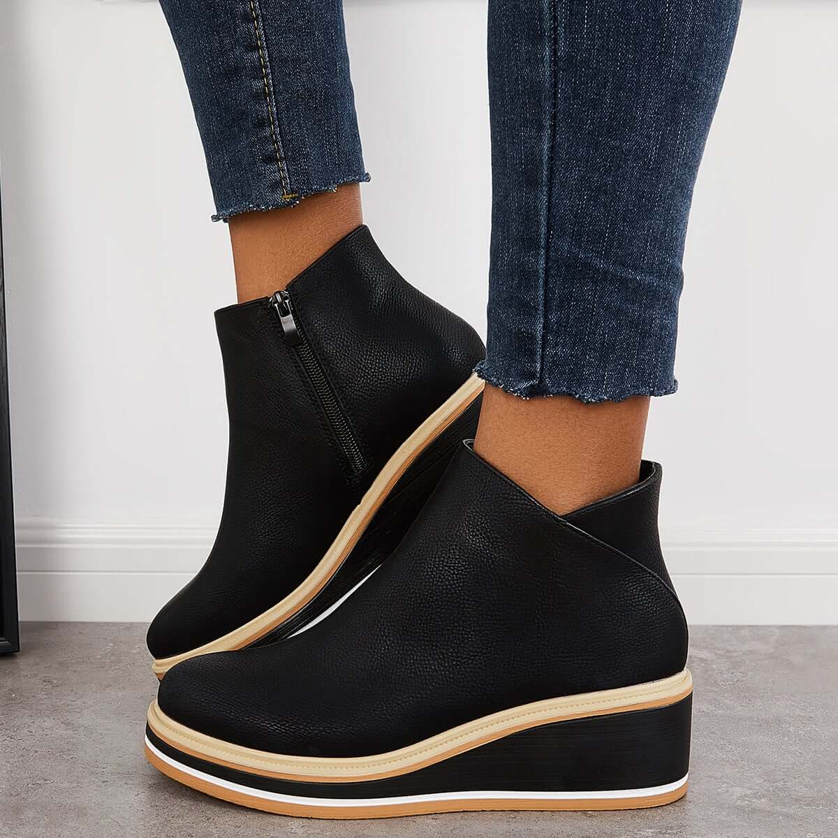 Nikkole - Bottes élégantes à fermeture éclair pour femmes