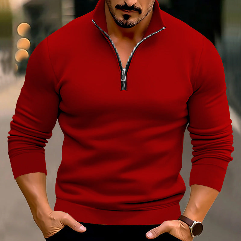 Billy - Fashionable sweater with zipper for men