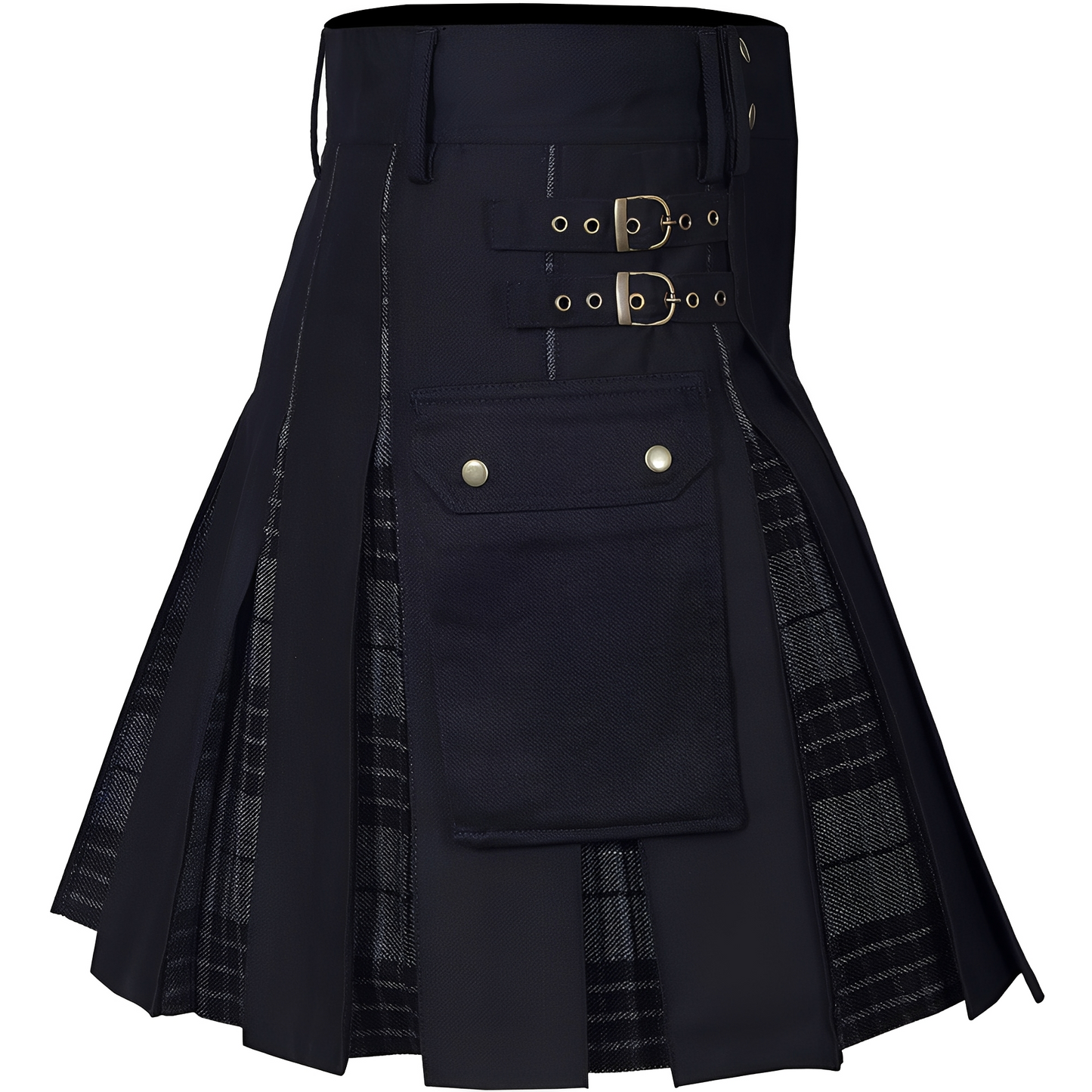 Carla - Jupe kilt symétrique et élégante avec boucle pour femmes