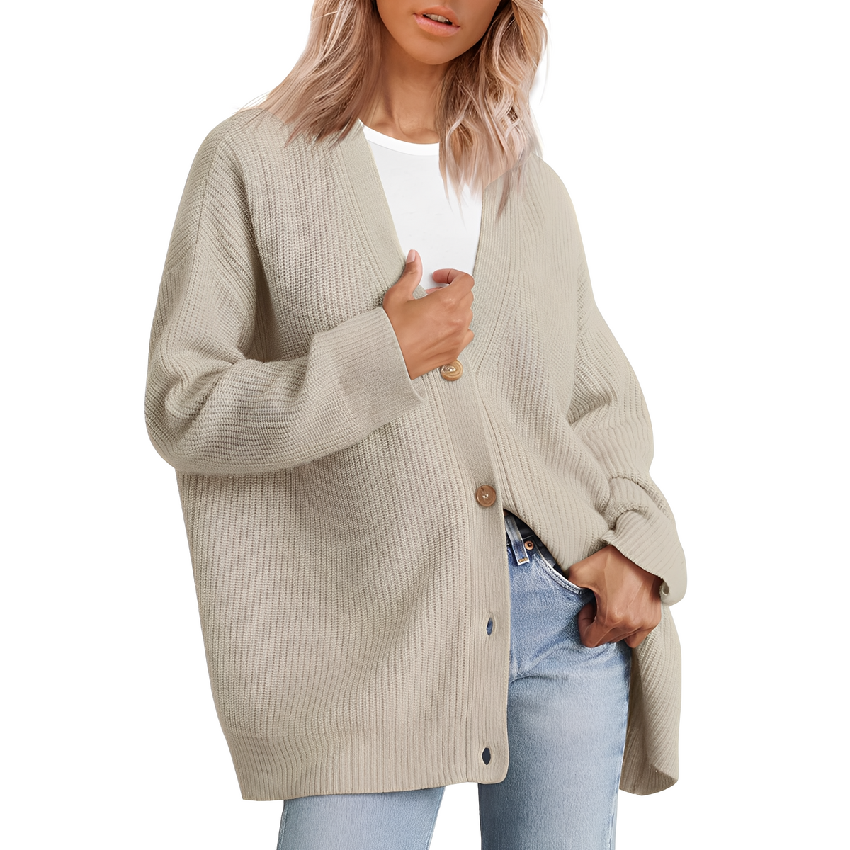 Christal - Pull chaud à coupe décontractée