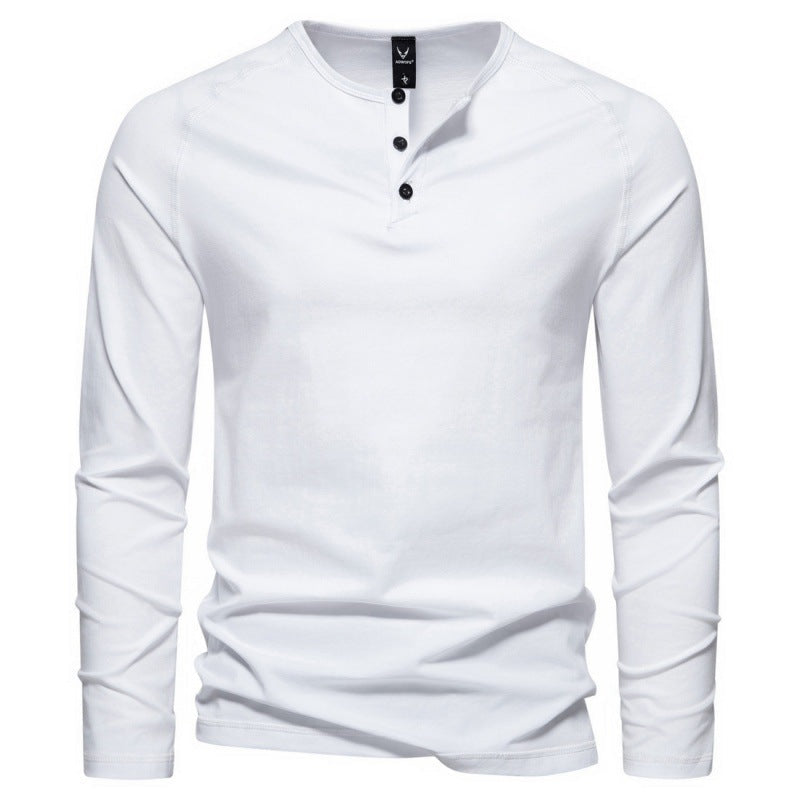 Malcom - Chemise homme à manches longues, simple et décontractée