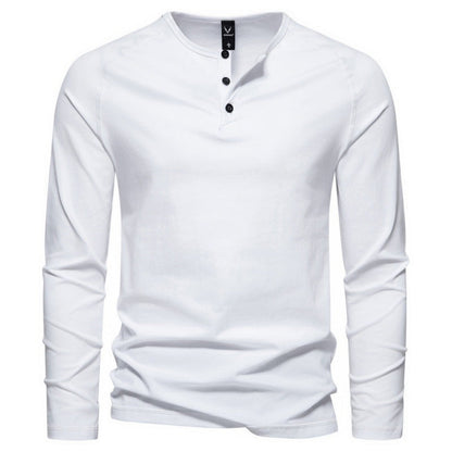 Malcom - Chemise homme à manches longues, simple et décontractée