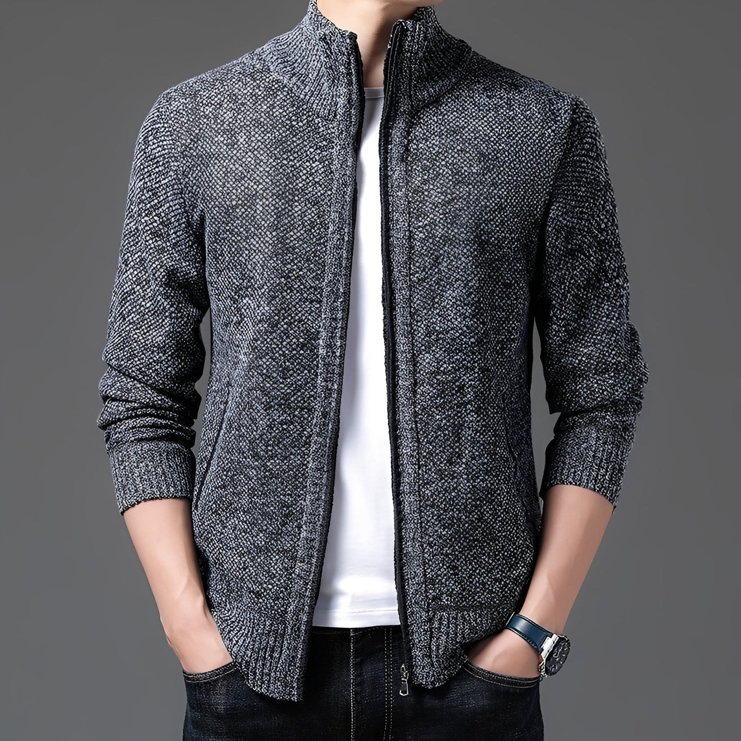 Justin - Moderner Strickjacke für Herren