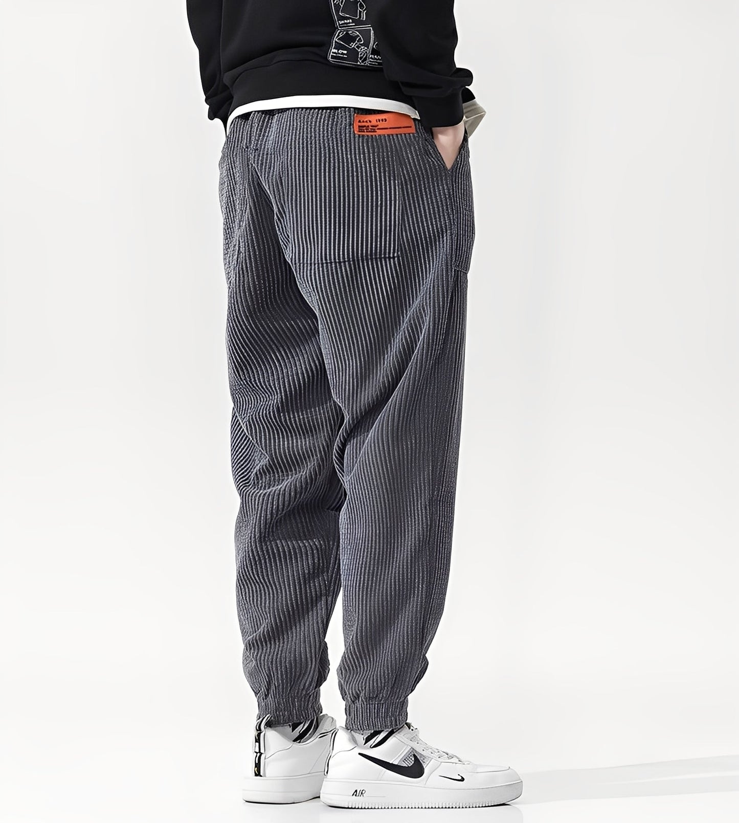 Nicholas - Jogging chic en velours pour hommes