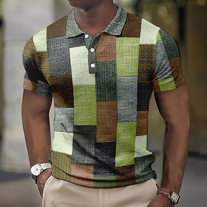 Reginald - Polo homme multicolore chic