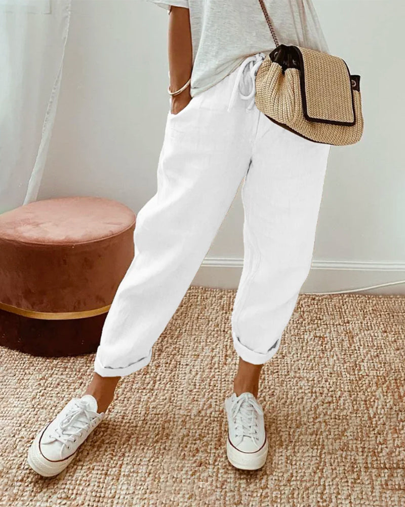 Mel - Pantalon d'été tendance et léger for women