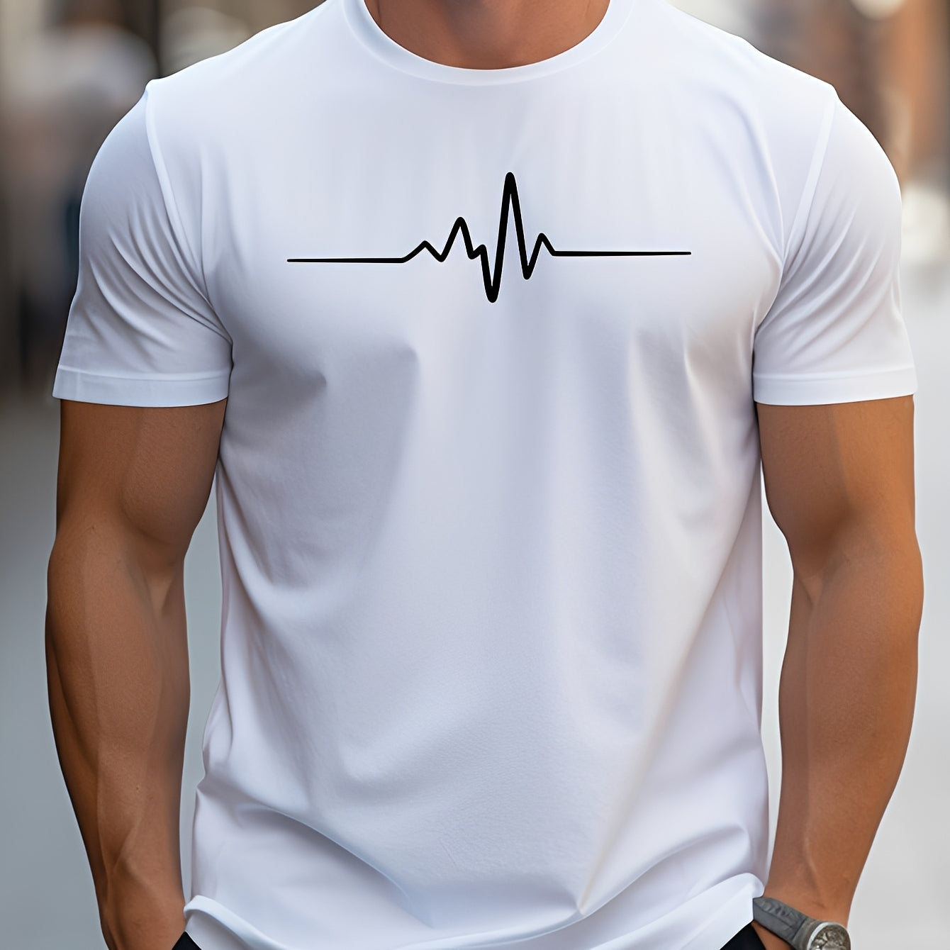 Russell - T-shirt imprimé ajusté pour hommes
