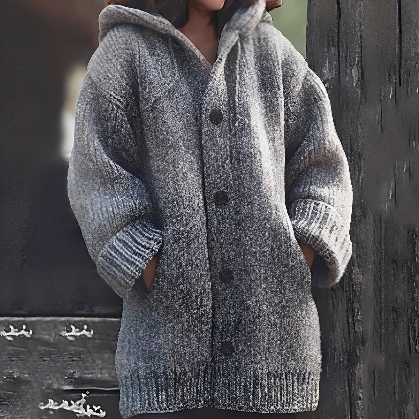 Jaqueline - Cardigan à capuche confortable pour femmes