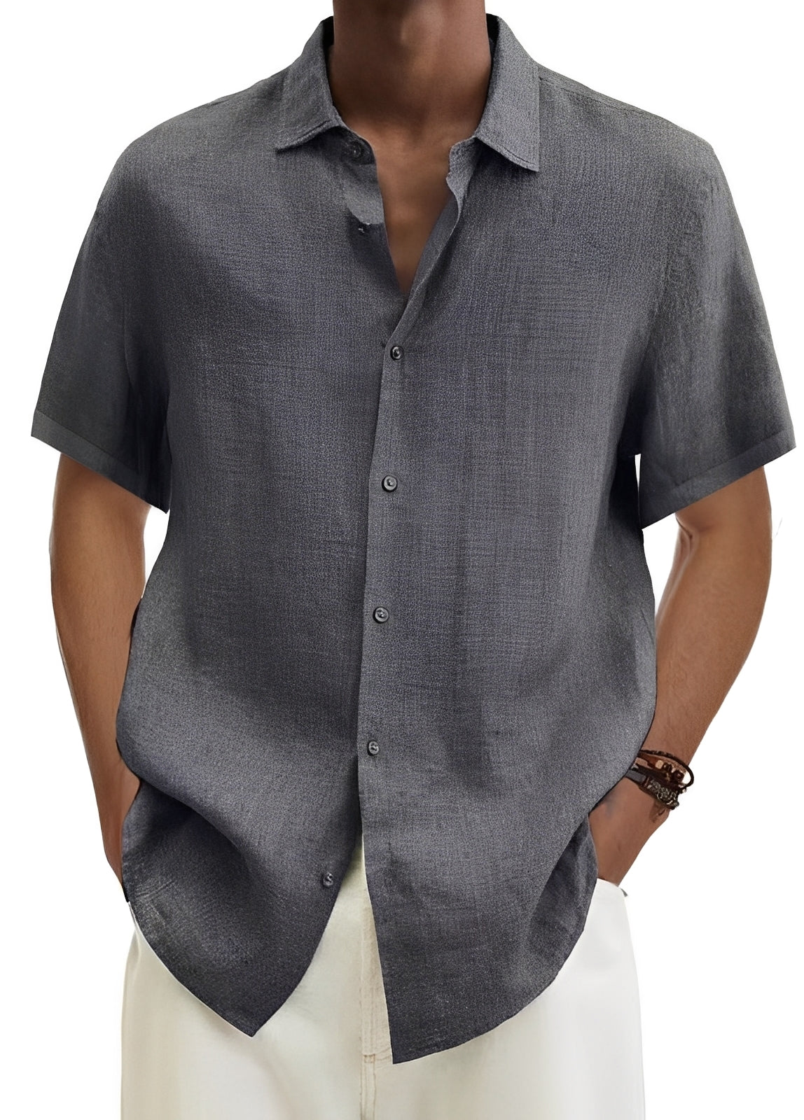 Richard - Chemise décontractée à boutons pour hommes