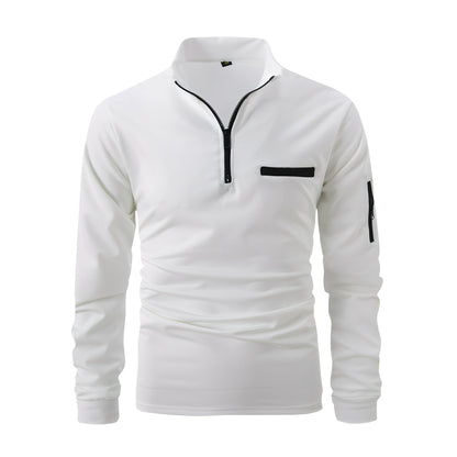Lucian - Chemise détendue avec fermeture éclair et poche pour hommes