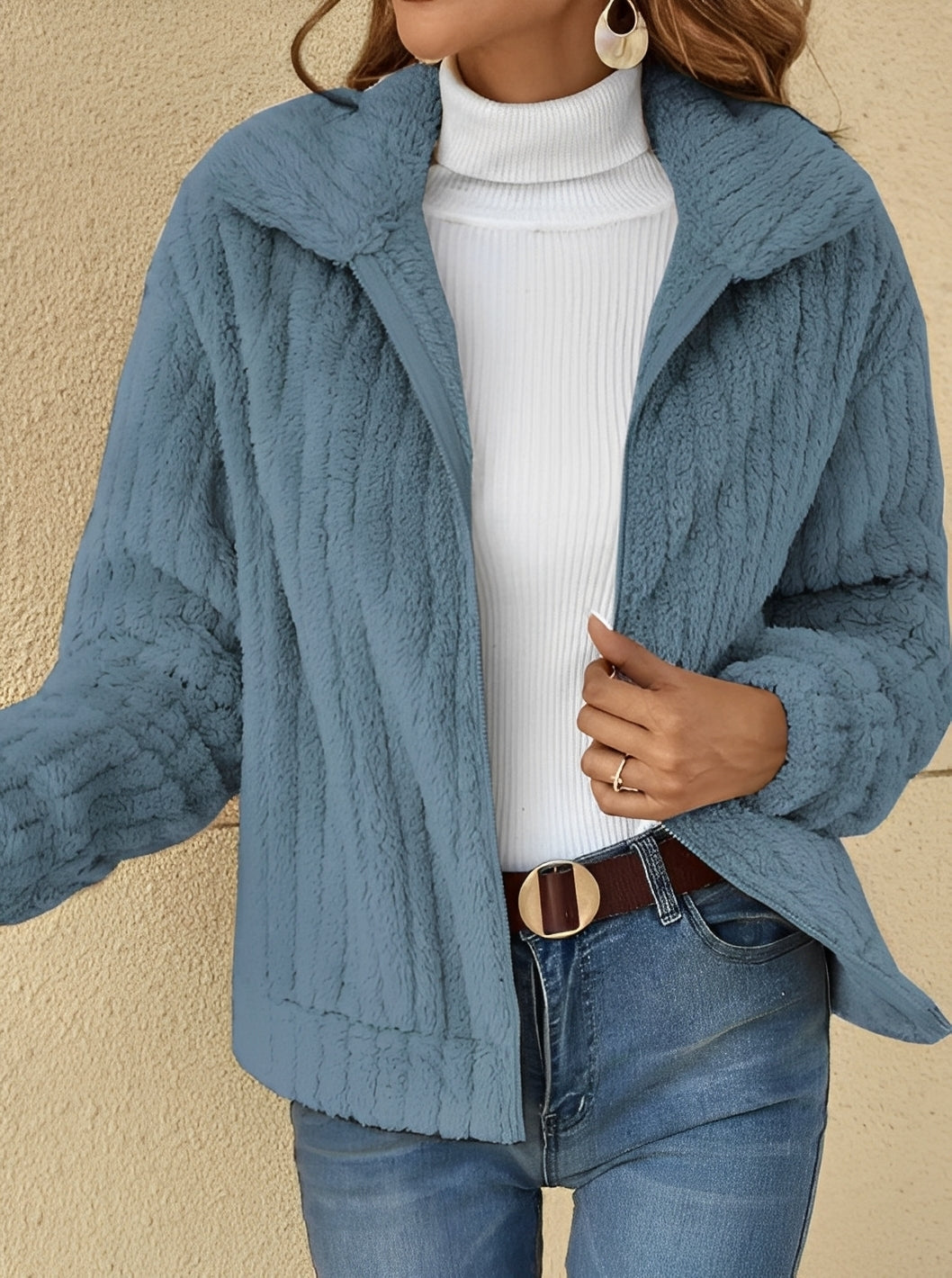 Aysha - Veste moderne en polaire ample pour femmes