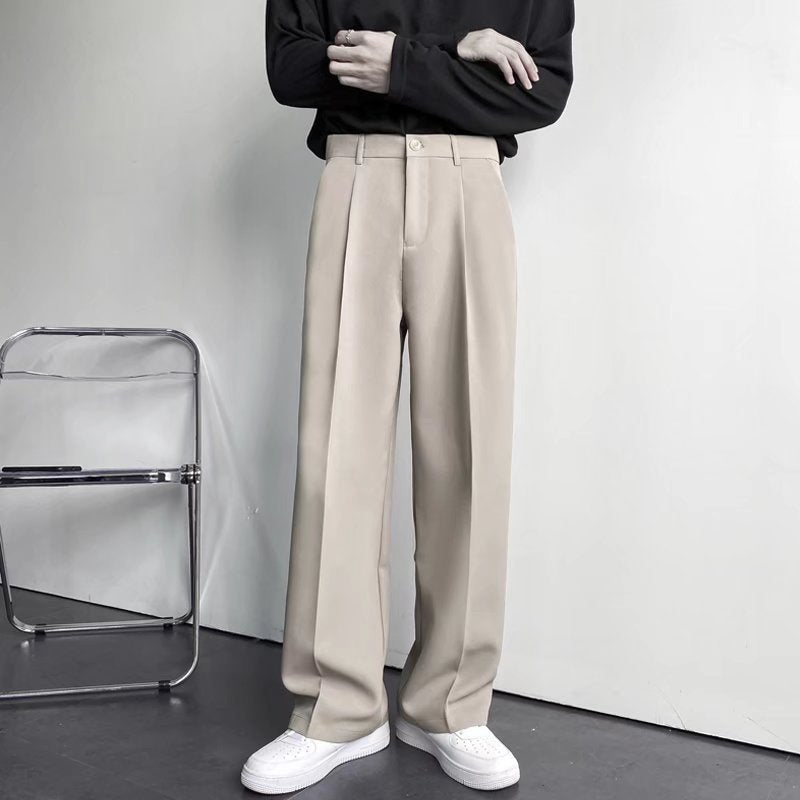 Caleb - Pantalon chic, large et droit pour hommes