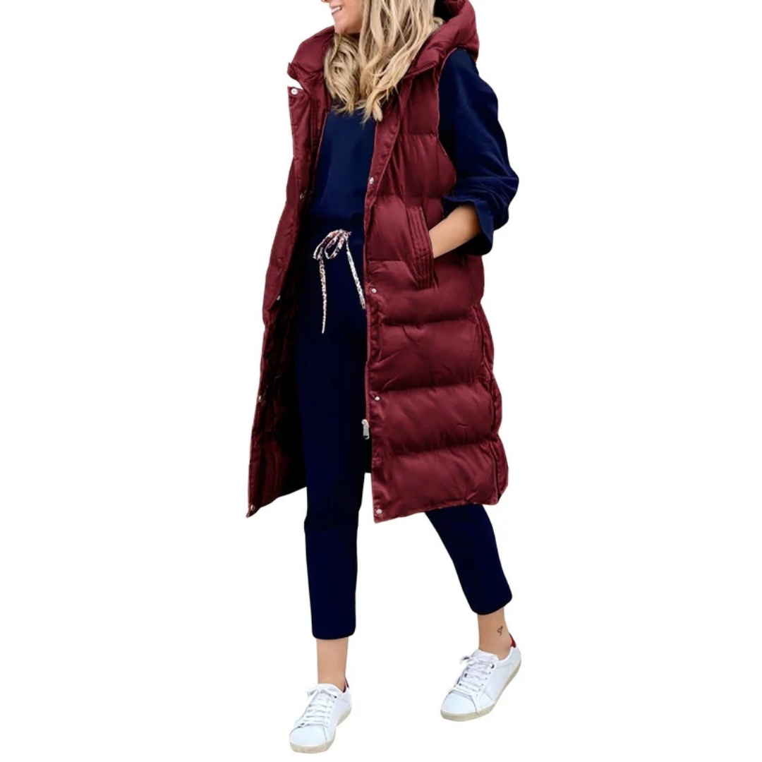 Amilia - Manteau sans manches chaud et chic