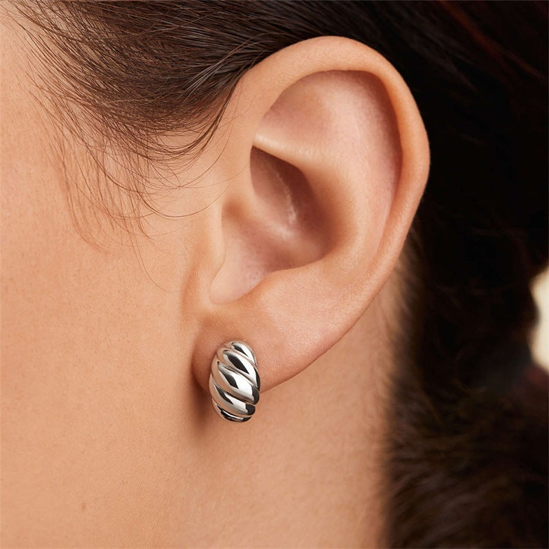 Ellie – Boucles d'oreilles croissant en or