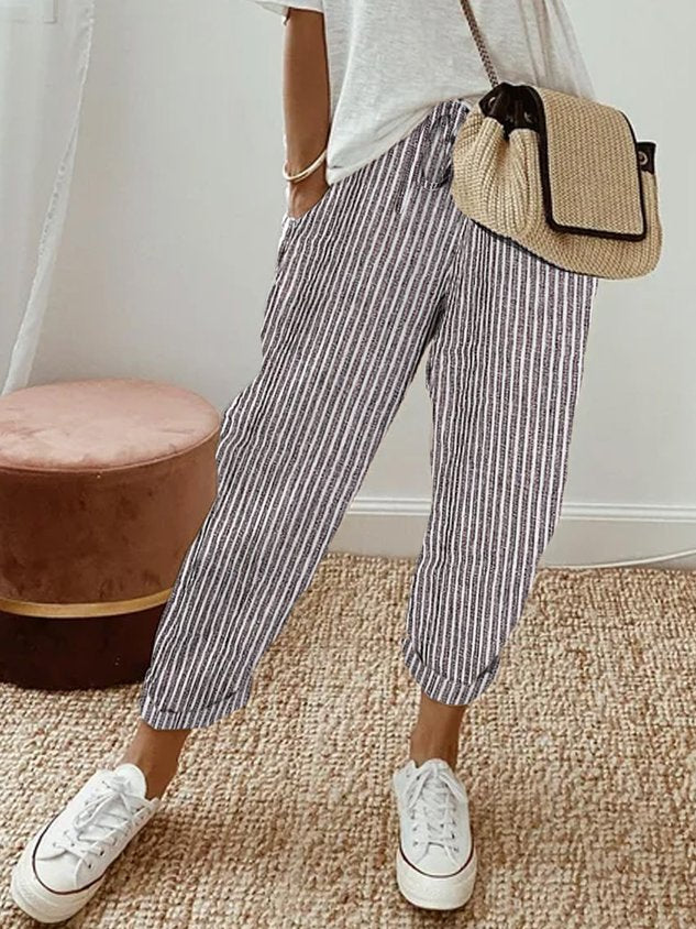 Colene - Pantalon en lin mode et décontracté