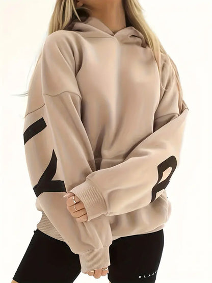 Hannah - Veste à capuche épaisse avec imprimé tendance