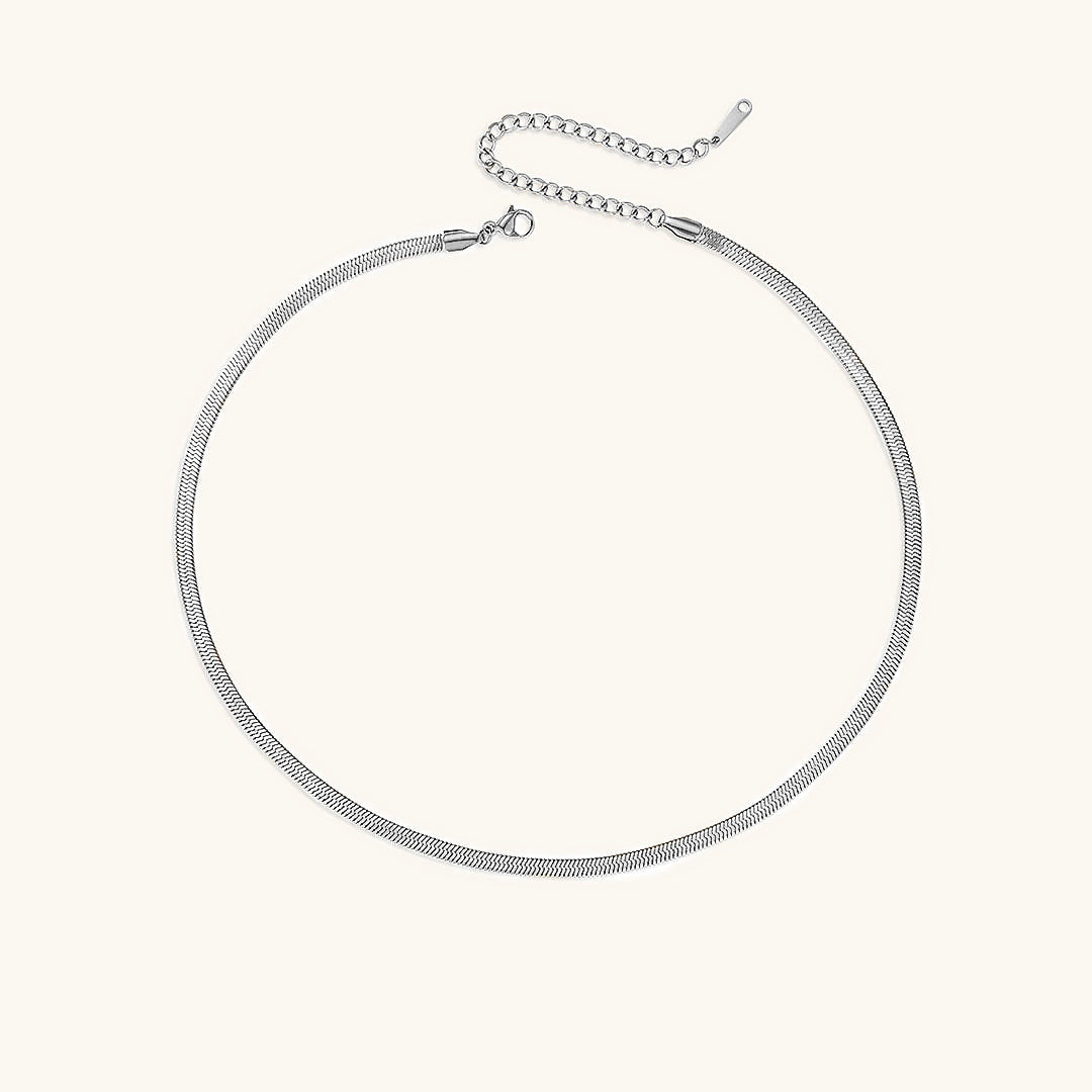 Elizabeth – Collier en chaîne serpent doré