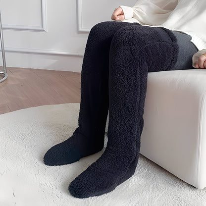 Camellia - Chaussettes longues et chaudes pour l'hiver pour femmes