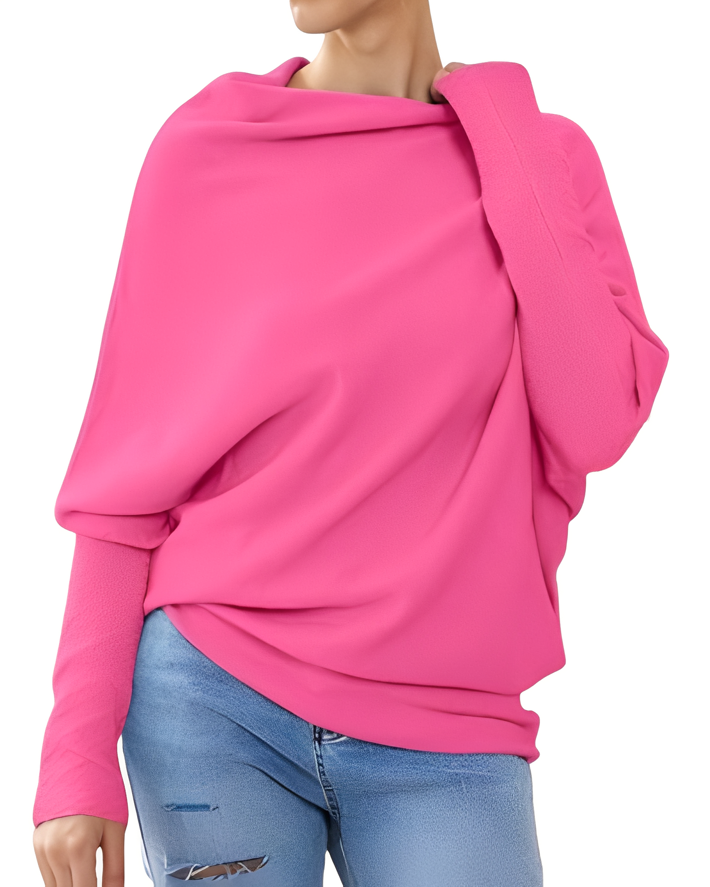 Gabrielle - Trendy sweater for women with bare shoulders