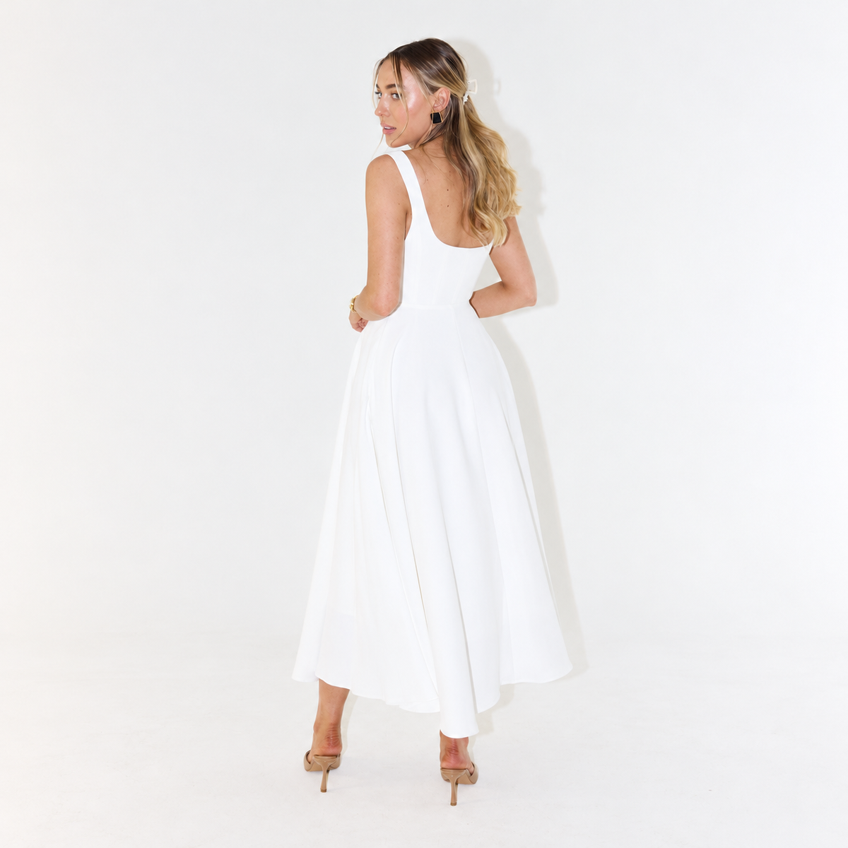 Melisandre - Robe Midi Femme, Élégante & Polyvalente