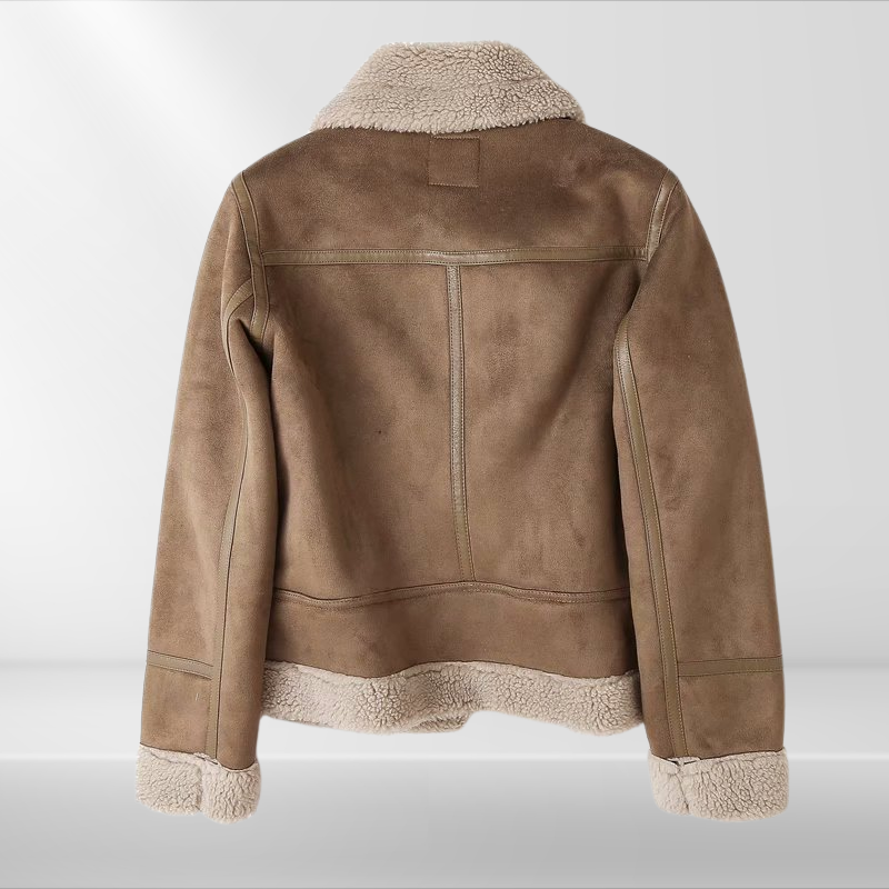 Madeleine – Veste bomber en Sherpa pour femmes