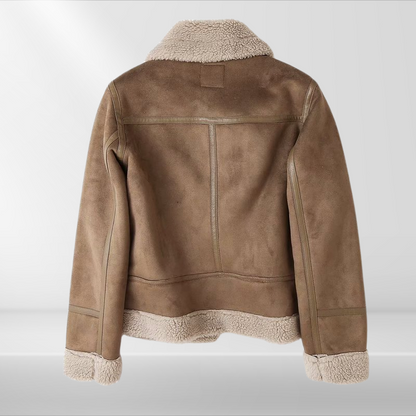 Madeleine – Veste bomber en Sherpa pour femmes
