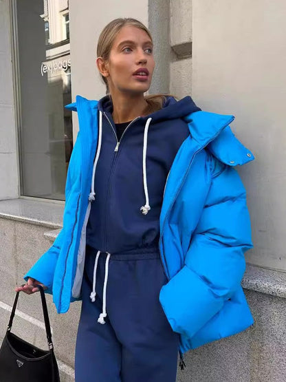 Louisa - Veste courte matelassée avec capuche